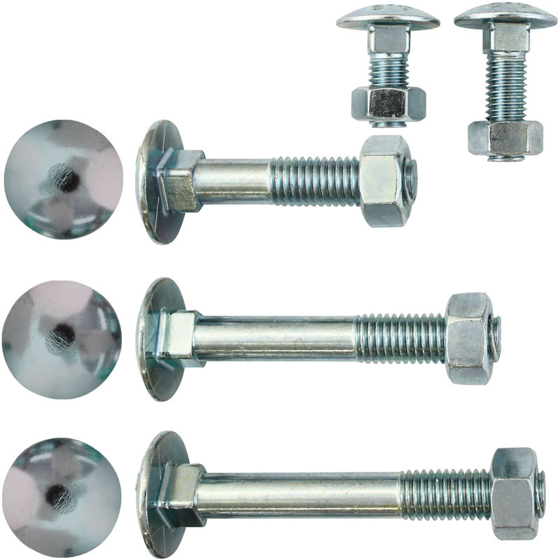 25 Stk Sechskantschraube /& Mutter DIN 601 M6 x 60 verzinkt