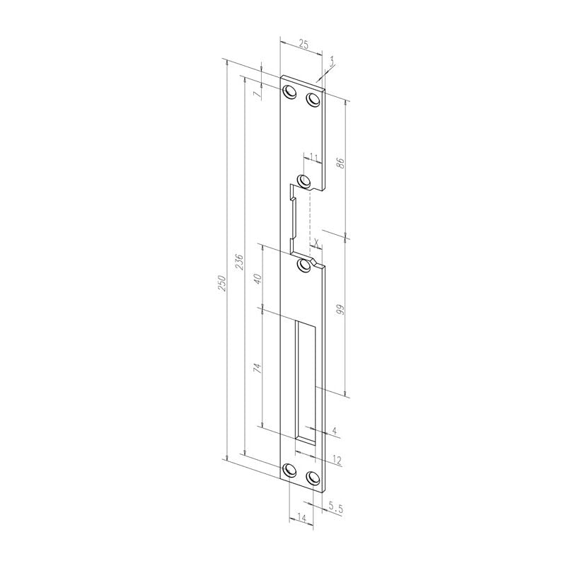 02140-01 Flachschließblech 21 Stahl verzinkt käntig Breite 25 – Assa Abloy | 04042203156272 02140-01 Flachschließblech 21 Stahl verzinkt käntig Breite 25 – Assa Abloy | 04042203156272