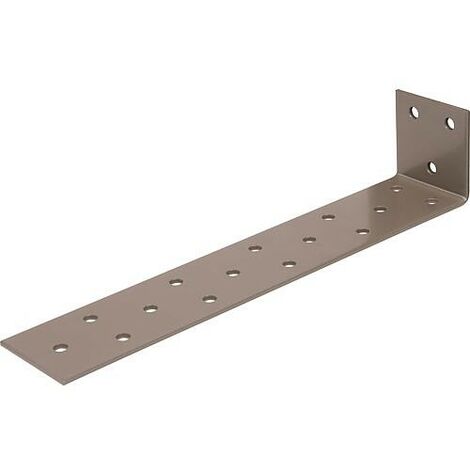Flachstahl-Betonanker DURAVIS® 205 x 40 x 40 mm, Material: Stahl, sendzimirverzinkt, Oberfläche: perlbeige RAL 1035