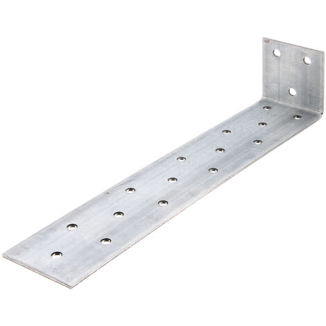Flachstahlbetonanker 205 x 40 x 40 mm Stärke 2 mm Stahl roh sendzimirverzinkt
