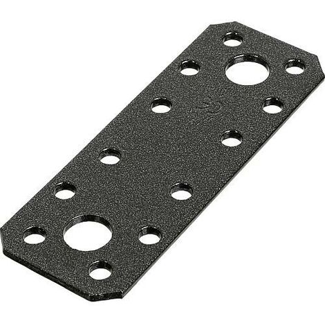 Flachverbinder DURAVIS® 96 x 35 x 2,5 mm, Material: Stahl, sendzimirverzinkt, Oberfläche: schwarz-diamant