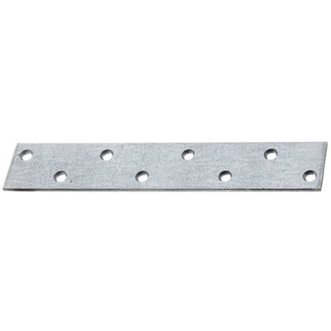 Flachverbinder Länge 170 mm Breite 30 mm Stärke 3 mm Stahl sendzimirverzinkt Anzahl Löcher 8