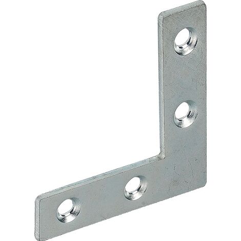 Flachwinkel L.75x75mm B.12mm S.1,5mm STA blau verz.VORMANN