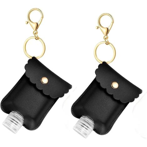 Flacon compressible portable 2 pièces (noir)