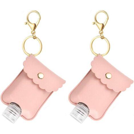 Flacon compressible portable 2 pièces (rose)