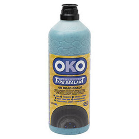 Flacon D'anti-crevaison Préventif Et Curatif Oko Bleu - Vl Sur Route. 1,25 Litre Avec Outil De Démontage De Valve Et Flexible De