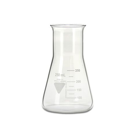 Flacon de laboratoire RS PRO, Verre borosilicate, 250ml ( Prix pour Paquet de 10 )