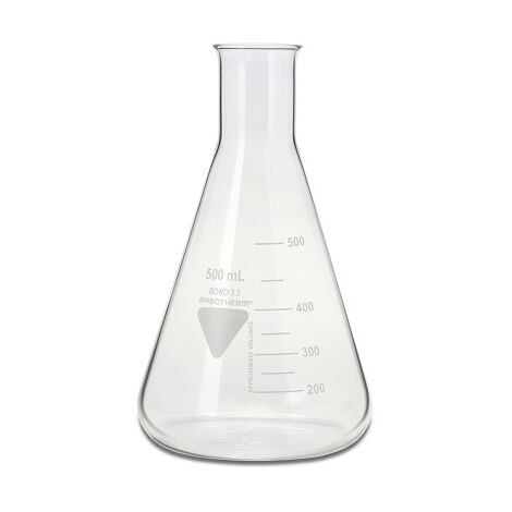 Flacon de laboratoire RS PRO, Verre borosilicate, 500ml ( Prix pour Paquet de 10 )
