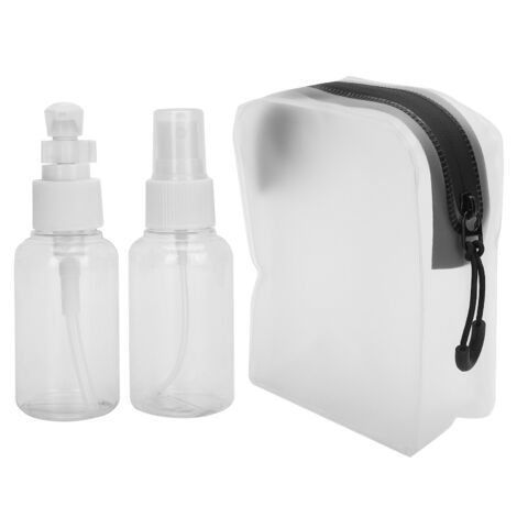 Flacon de voyage rechargeable en plastique pour cosmétiques - Spray vide et distributeur pratique