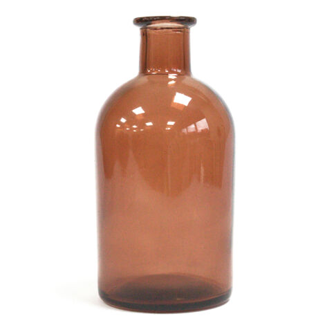 Flacon Diffuseur à Roseaux Antique Rond de 200 ml - Ambre- Vendu par 1