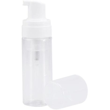 Flacon distributeur de 50 ml, pompe à colonne en plastique, flacon vide réutilisable (transparent)