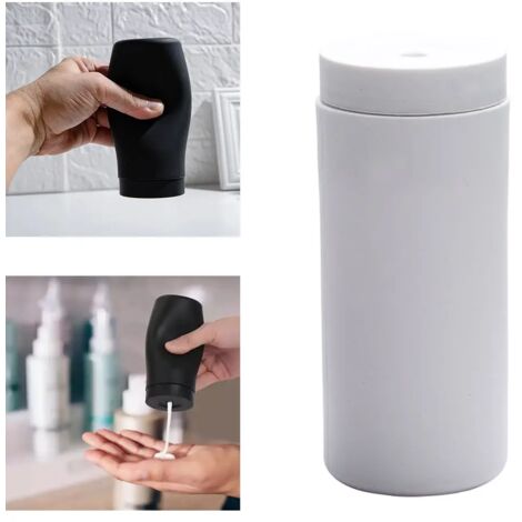 Flacon distributeur de liquide à presser, flacon vide pour lotion, shampoing, épices, flacons de voyage, distributeur de savon en silicone-AquaForge
