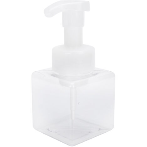 Flacon pompe rechargeable 250ml pour savon liquide, shampoing et gel douche - Distributeur mousse pour salle de bain