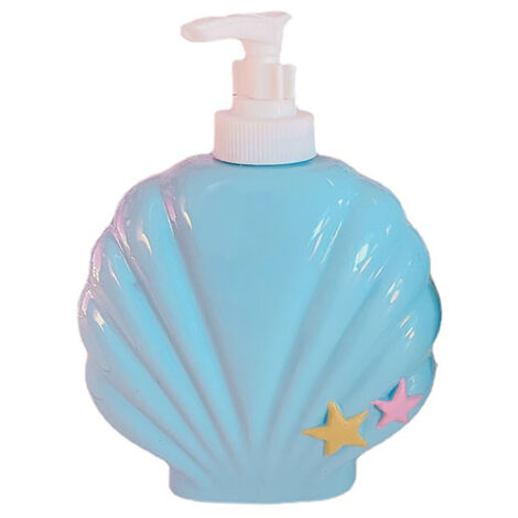 Flacon pompe rechargeable pour douche, distributeur de gel douche voyage coquille, bouteille pratique hôtel et salle de bain.