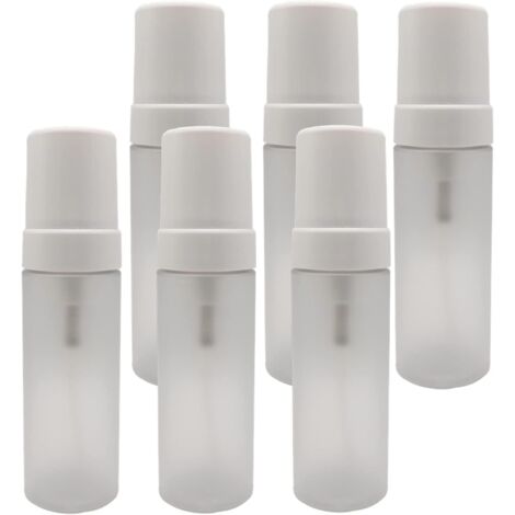 Flacon pompe vide de 150 ml pour mousse, distributeur de savon mousse de 150 ml, récipient en plastique pour nettoyant visage, shampoing et savon pour les mains (blanc)-AquaForge