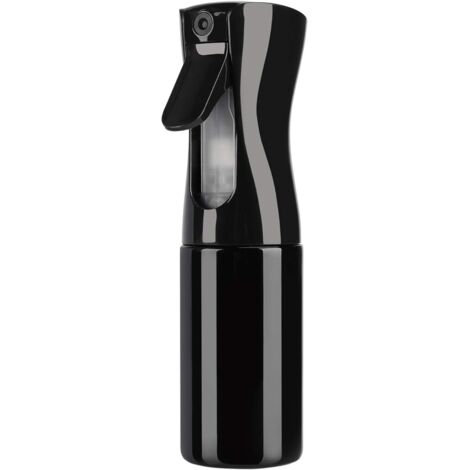 Flacon pulvérisateur à brume fine continue, spray haute pression rechargeable, 300 ml, noir