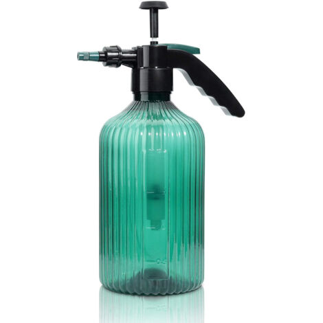Flacon pulvérisateur à brume fine en plastique de 2 litres avec pompe supérieure, pulvérisateur à pression portatif, adapté au jardinage intérieur et extérieur et au nettoyage de la maison.