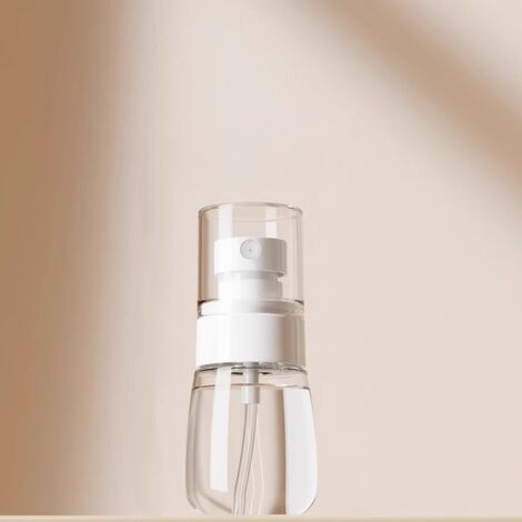 Flacon pulvérisateur blanc 3,5 x 3,5 x 9 cm, 1 flacon pulvérisateur vide de 30 ml pour nettoyage de lunettes, soins capillaires, savon pour les mains