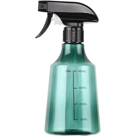 Flacon pulvérisateur en plastique avec graduations et buse réglable, 500 ml, idéal pour les solutions de nettoyage, convient à un usage domestique.