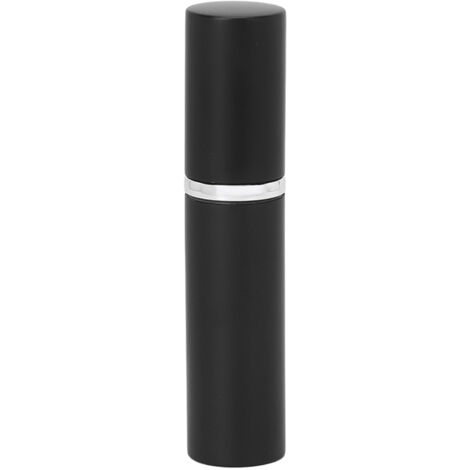 Flacon pulvérisateur en verre rechargeable 5ml - Brumisateur portable à jet ultra fin noir