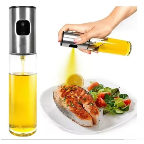 Flacon pulvérisateur huile et vinaigre – 100 ml, couleur argenté