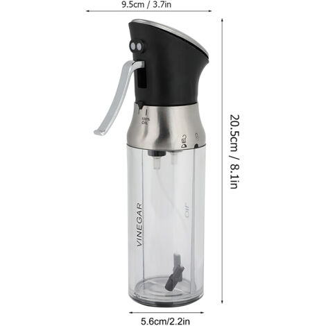 Flacon pulvérisateur huile et vinaigre doseur réglable pour cuisine