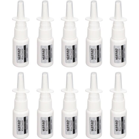 Flacon Pulvérisateur Nasal 20ml - Lot de 10 - Spray Salin Portable, Pratique et Sans Odeur