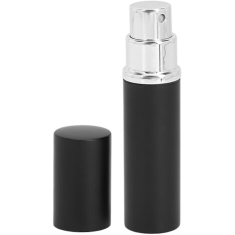Flacon pulvérisateur rechargeable 5ml en verre - Vaporisateur portable à jet fin noir