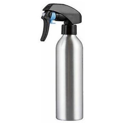Flacon pulvérisateur rechargeable en aluminium pour la maison et le jardin - Métal/Noir
