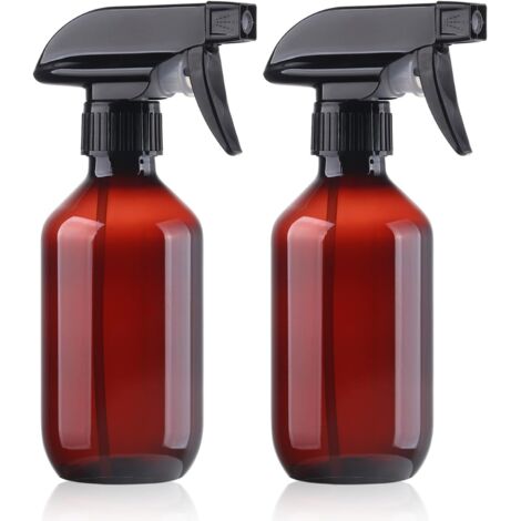 Flacon pulvérisateur - Sans bisphénol A - 300 ml (10 oz) - Flacon pulvérisateur rechargeable en plastique à brume fine, petit format, avec buse réglable, idéal pour les cheveux, la cuisine, le nettoya