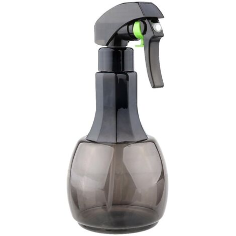 Flacon pulvérisateur vide de 400 ml, multifonctionnel, pour la coiffure, outils de coiffure, salon, femmes et hommes (gris)