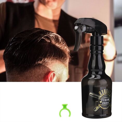 Flacon pulvérisateur vintage 280ml rechargeable pour coiffure, accessoire cheveux transparent