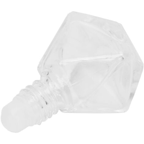 Flacon Roll-on 8ml Rechargeable pour Huiles Essentielles - Flacon Vide Aromathérapie avec Bouchon Argenté
