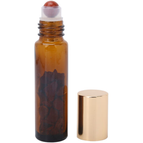 Flacon Roller en Verre 10ml pour Huiles Essentielles, Récipient de Stockage Marron