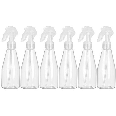 Flacon Spray Vide 200ml, Lot de 6 Vaporisateur Vide en plastique, Bouteille Pulverisateur Vide pour Désinfectant, Jardinage, Nettoyage