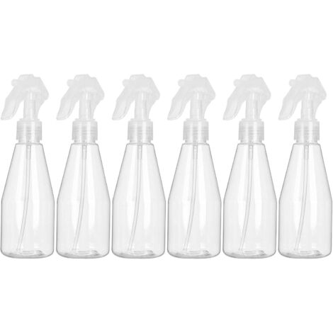 Flacon Spray Vide 200ml, Lot de 6 Vaporisateur Vide en plastique, Bouteille Pulverisateur Vide pour Désinfectant, Jardinage, Nettoyage
