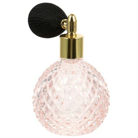 Flacon vaporisateur de parfum 100 ml motif sculpté décor de bouteille de parfum vide (1 pièces, rose)
