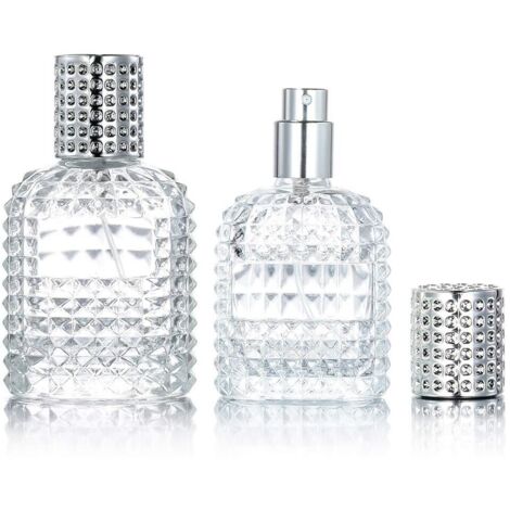 Flacon vaporisateur de parfum rechargeable -Buse métallique - 30millilitres et50ensemble ml
