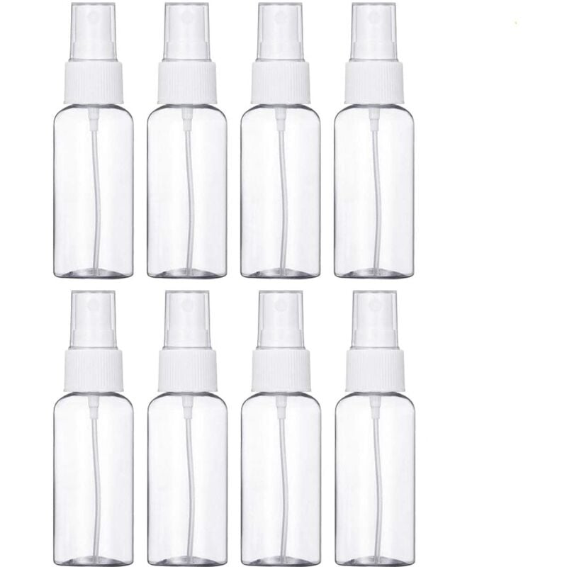 Xinuy - Flacon Vaporisateur Vide Atomiseur Plastique Réutilisables Transparent Bouteille de Voyage (10 30 ml, Blanc)