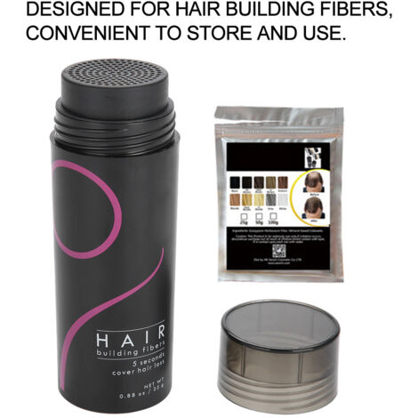 Flacon Vide 25g pour Extensions de Cheveux avec Embout - Applicateur pour Épaississement Capillaire
