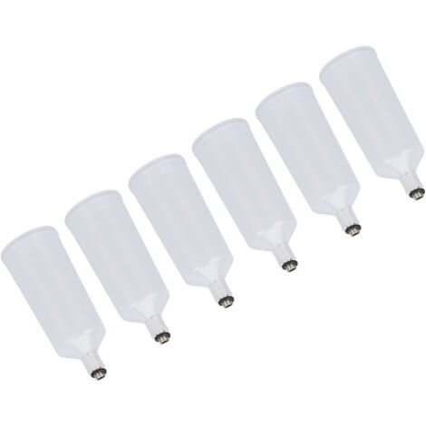 Flacon Vide 40ml PP - 6 Pièces pour Aérographe, Remplissage Cosmétique et Spray Visage