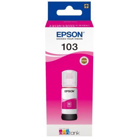 Flacone di ricarica d'inchiostro Epson 103 EcoTank (C13T00S34A), magenta