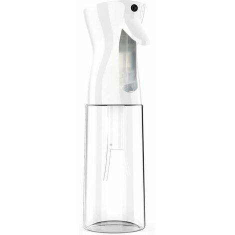 Flacone spray per capelli, flacone spray continuo da 300 ml, flacone spray vuoto a nebulizzazione fine per saloni di parrucchieri, ideale per capelli ricci.