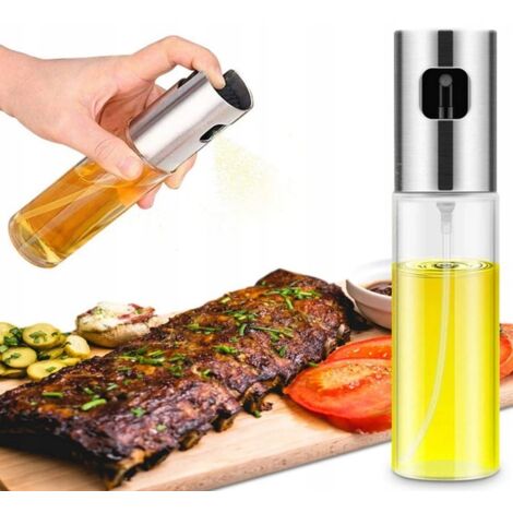 FLACONE SPRAY PER OLIO 100ML PER OLIO E ACETO CON SPRAY IN VETRO