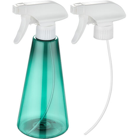 500 ml con testina spray nera trasparente Packano 10 pezzi Flacone spray vuoto in PET da 500 ml 