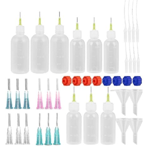 Flacons applicateurs de colle, flacons compte-gouttes souples de 30 ml, 50 ml et 100 ml