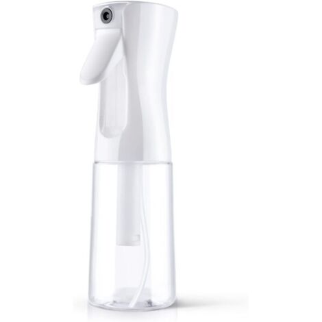 Flacons Pulvérisateur- 200ml Blanc et Transparent Rechargeable Bouteille de Vaporisateur en Plastique pour Jardinage Nettoyage Beauté
