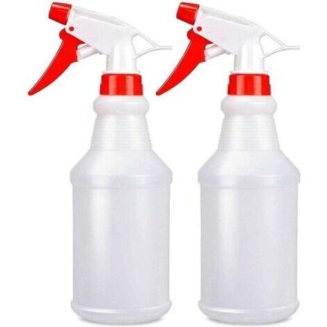 Flacons pulvérisateurs (500 ml/lot de 2) - Flacons pulvérisateurs réglables pour solutions de nettoyage - Étanches et anti-obstruction - Conviennent aux plantes et aux animaux