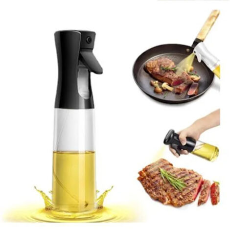 Flacons pulvérisateurs en verre 22 pièces pour huile et vinaigre - 200ml noir