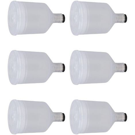 Flacons Vides 20ml - Lot de 6 pour Aérographe, Remplissage Oxygène et Spray Visage